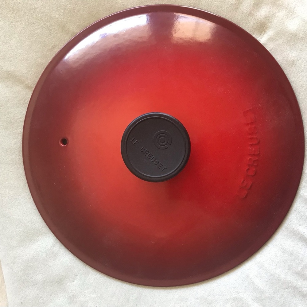 Le Creuset Red Ombre Cast Iron Lid #24